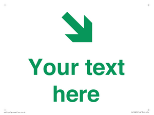 Custom Safe Condition inverse: Green Down right arrow